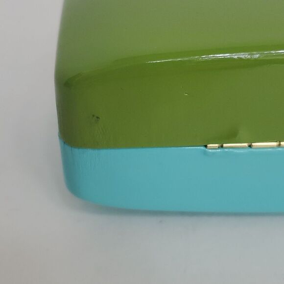 Kate Spade Blue and Green Hard Clamshell Eyeglass Case - Picture 8 of 12